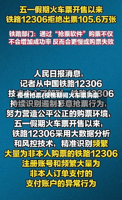 疫情抢票(疫情期间火车票购票)
