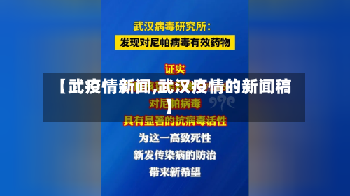 【武疫情新闻,武汉疫情的新闻稿】-第2张图片