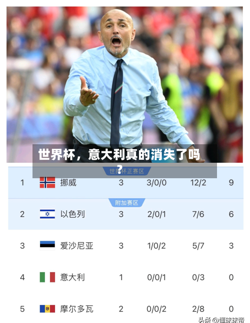 世界杯，意大利真的消失了吗？